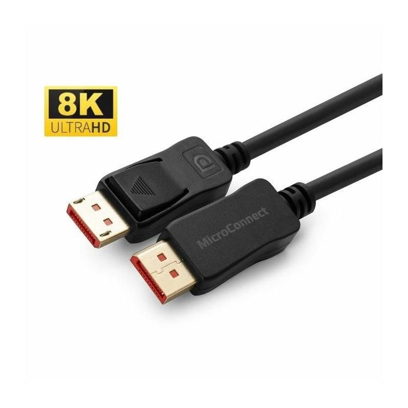 MicroConnect DisplayPort 1.4 -näyttökaapeli, 1,5m, musta