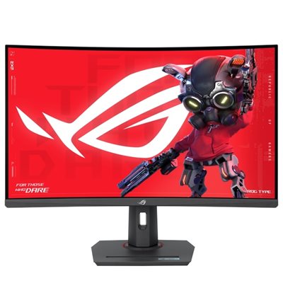 Asus 31,5" ROG Strix XG32WCS, kaareva 180Hz WQHD-pelimonitori, musta