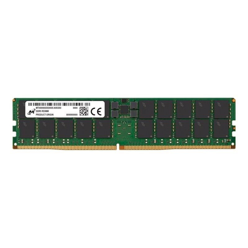 Micron 16GB (1 x 64GB) DDR5 5600MHz, ECC, CL46, 1.1V, vihreä