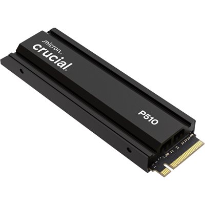Crucial 1TB P510 PCIe Gen5 NVMe with heatsink SSD-levy, M.2 2280, 11 000/9500 MB/s