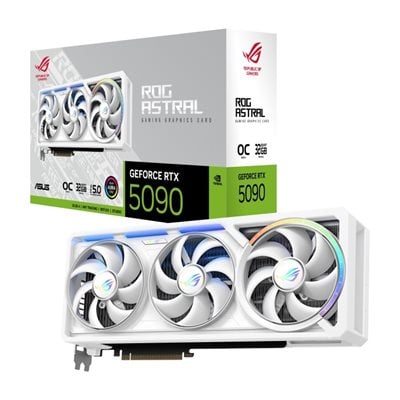 Asus GeForce RTX 5090 ROG Astral - White OC Edition -näytönohjain, 32GB GDDR7