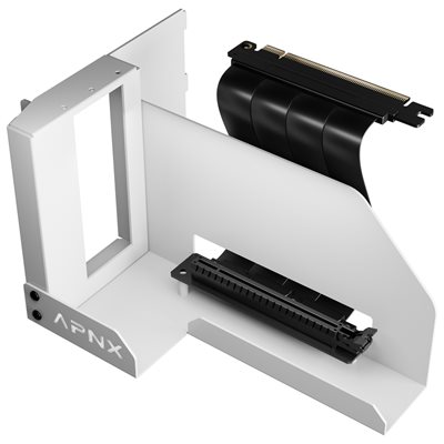APNX Vertical GPU Holder Kit 2, näytönohjaimen vertikaalinen asennussarja, valkoinen