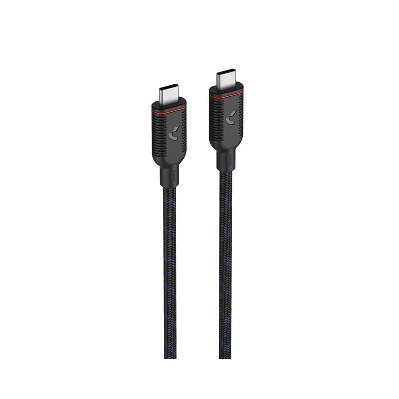 Unisynk USB4-C -kaapeli, 240W, 40Gbps, 8K60Hz, 2m, musta