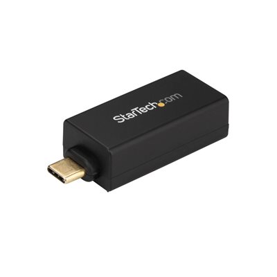 StarTech.com Gigabit Ethernet -verkkoadapteri, 3.2 Gen1 USB-C, musta
