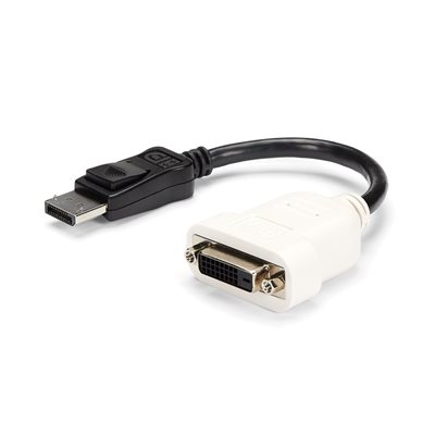 StarTech.com DisplayPort 1.2 -> DVI-D Single Link -adapteri, musta
