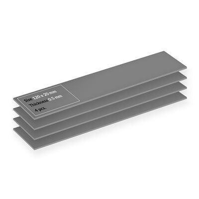 ARCTIC TP-4 -lämpötyynysarja (4 Pack), 120 x 20 mm | 0,5 mm, harmaa