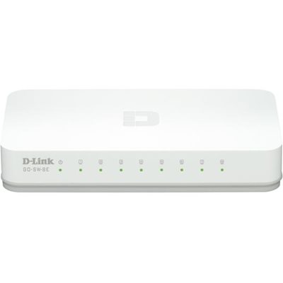 D-Link 8-Port Easy Desktop Switch, switch 8x10/100, valkoinen
