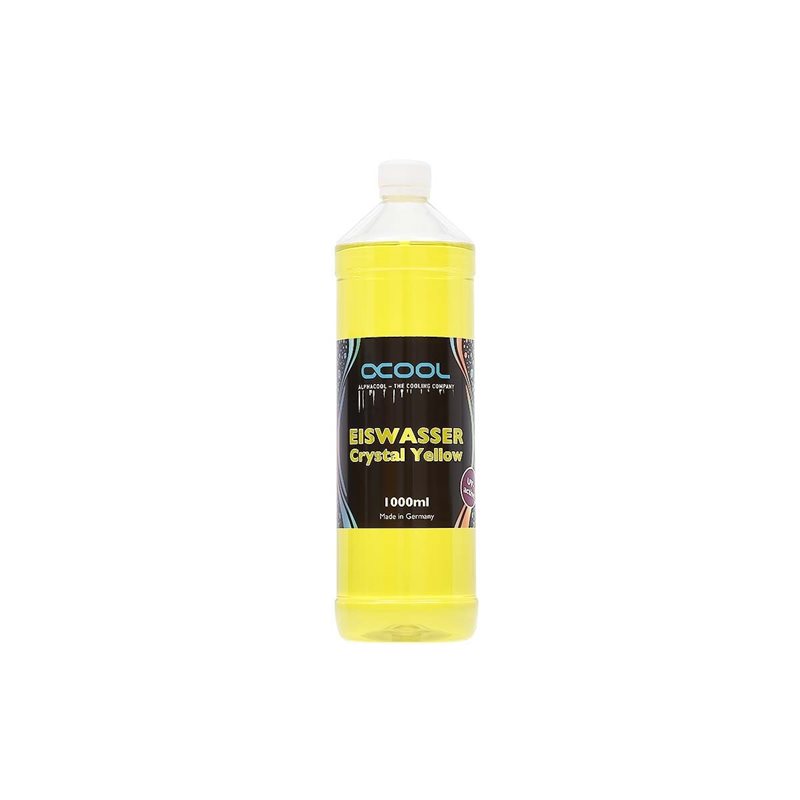 Alphacool Eiswasser Crystal Yellow - UV-active -jäähdytysneste, 1000ml, keltainen