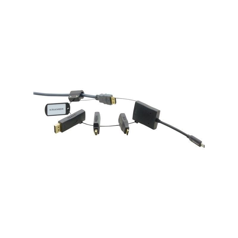 Kramer HDMI-adapterirengas, USB-C/Mini HDMI/DP/Mini DP --> HDMI