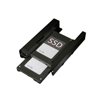 ICY DOCK EZ-Fit PRO 2x 2.5" HDD/SDD -sovitinkehys 3.5" levypaikkaan, musta