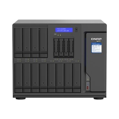 QNAP TVS-h1688X, 16-paikkainen NAS-asema, 32GB, musta