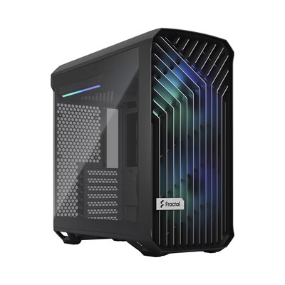 Fractal Design Torrent Compact - RGB Black TG Light, ikkunallinen miditornikotelo, musta