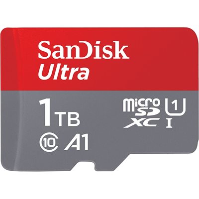 Sandisk 1TB Ultra, microSDXC -muistikortti, UHS-I C10 U1 A1, 150 MB/s