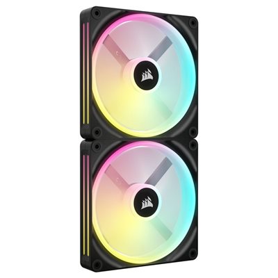 Corsair iCUE LINK QX140 RGB - Starter Kit, 140mm PWM-laitetuuletinsarja + kontrolleri, musta