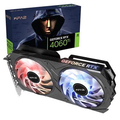 KFA2 GeForce RTX 4060 Ti EX 1-Click OC -näytönohjain, 8GB GDDR6 (Tarjous! Norm. 439,90€)