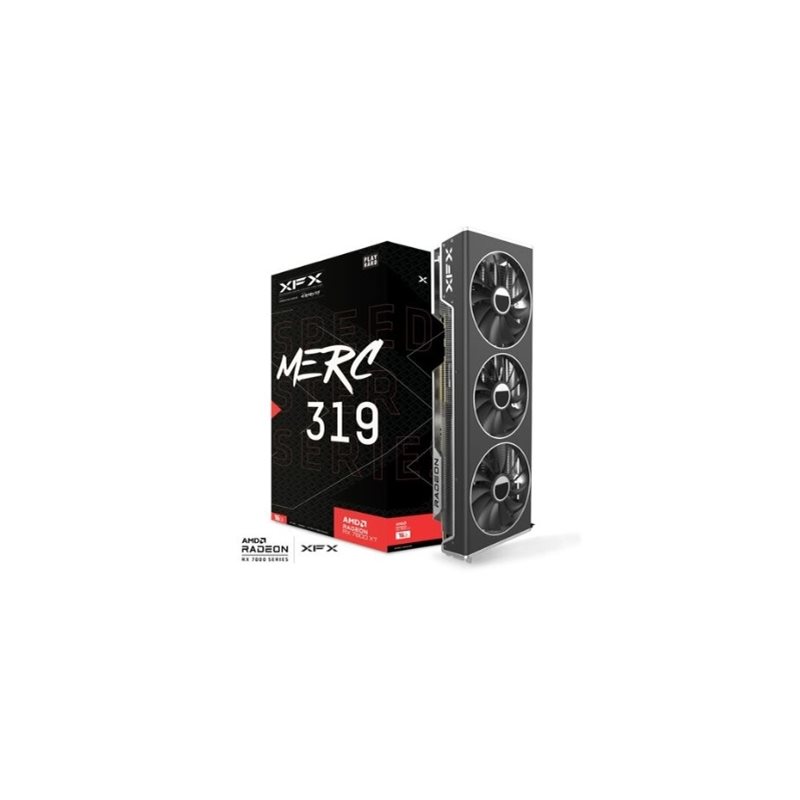 XFX Radeon RX 7800 XT Speedster MERC 319 BLACK Edition -näytönohjain, 16GB GDDR6