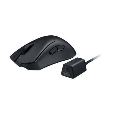 Razer DeathAdder V3 Pro, langaton pelihiiri + HyperPolling dongle, 30 000 DPI, musta