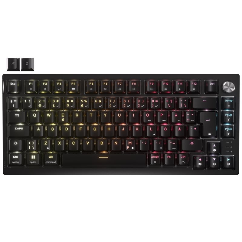 Corsair K65 PLUS WIRELESS, langaton mekaaninen pelinäppäimistö, 75%, Corsair MLX Fusion Tactile, musta