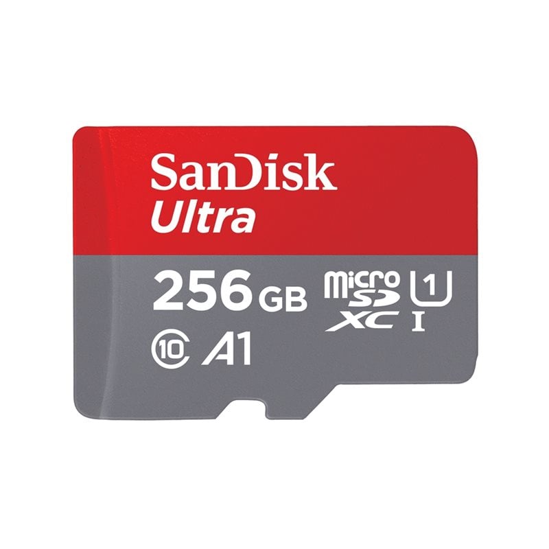 Sandisk 256GB Ultra, microSDXC -muistikortti, UHS-I U1 A1 ,150 MB/s