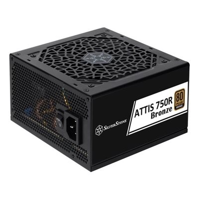 SilverStone Attis 750R - 80 PLUS Bronze 750 ATX 3.1 ATX virtalähde, musta