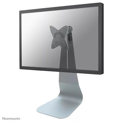 Neomounts 10-27" Monitor Desk Stand, pöytäjalusta näytölle, hopea