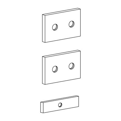 Ergotron Track Mount Bracket Kit for CPU Holders, kiinnityssarja keskusyksikön seinätelineelle