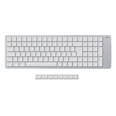 Lofree Flow 2 100 -langaton matalaprofiilinen näppäimistö, 96%, Kailh Void Silent Linear, valkoinen