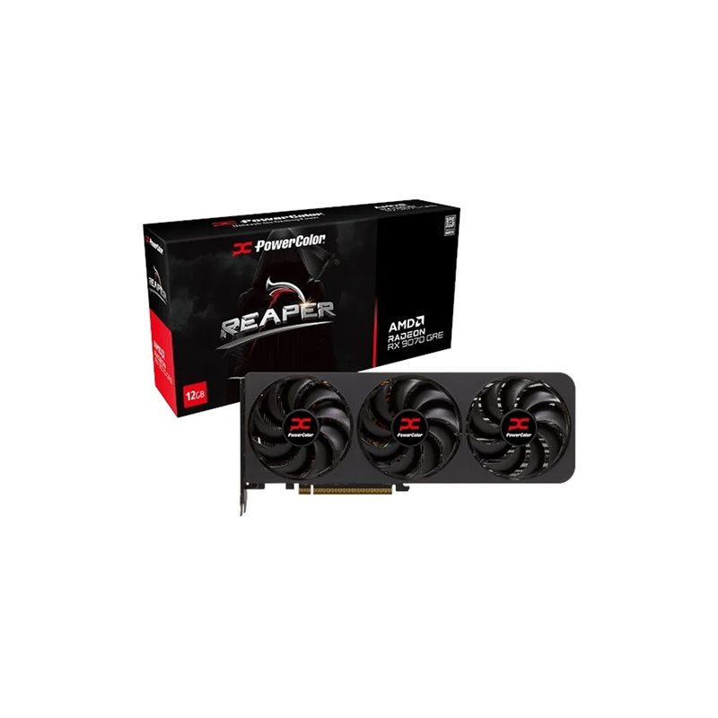 PowerColor Radeon RX 9070 GRE Reaper -näytönohjain, 12GB GDDR6