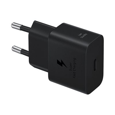 Samsung 25W GaN -laturi, USB-C, musta
