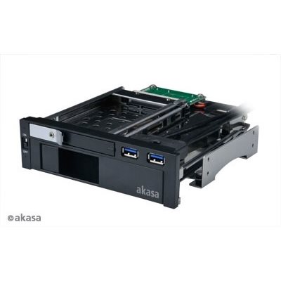 Akasa Lokstor M51 5.25" kiintolevyräkki (1x 2.5" + 1x 3.5"), 2x USB 3.0