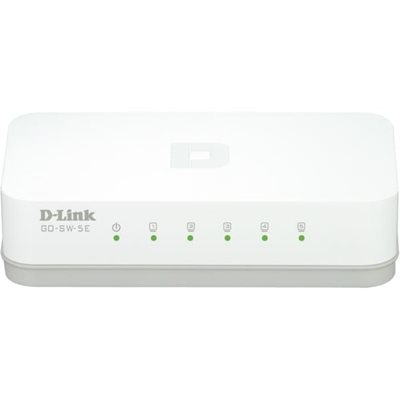 D-Link 5-Port Easy Desktop Switch, 5-port 10/100Mbps,valkoinen