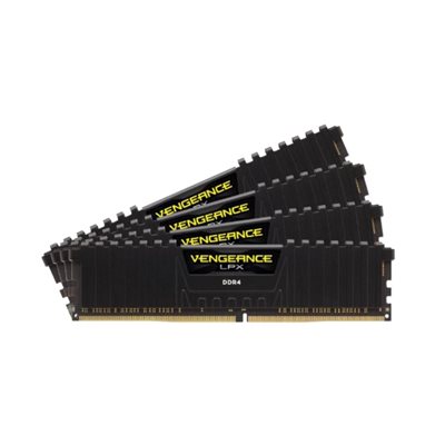 Corsair 64GB (4 x 16GB) Vengeance LPX, DDR4 3600MHz, CL18, 1.35V, musta