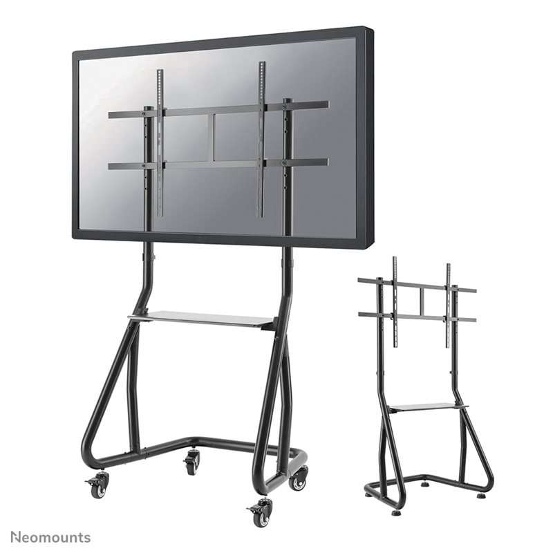 Neomounts by Newstar NS-M3800BLACK floor stand, liikuteltava monitorin/television lattiateline, musta