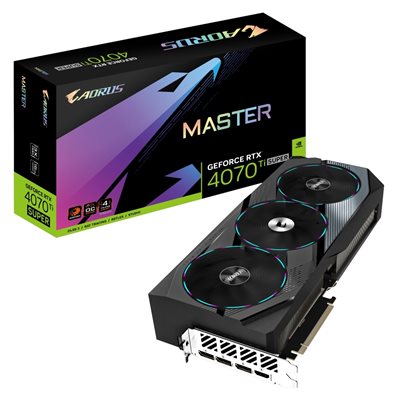 Gigabyte GeForce RTX 4070 Ti SUPER AORUS MASTER -näytönohjain, 16GB GDDR6X