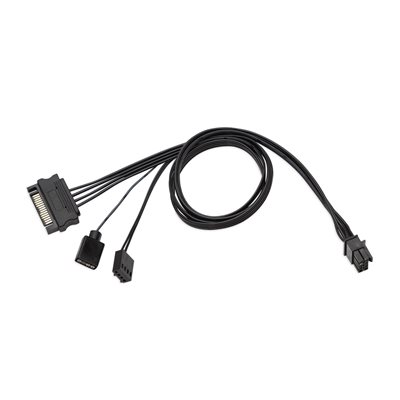 EK-Waterblocks EK-Loop OmniLink SATA Power - 500mm -virtakaapeli, musta