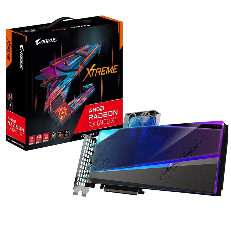 Gigabyte (Outlet) Radeon RX 6900 XT AORUS XTREME WATERFORCE WB -näytönohjain, 16GB GDDR6