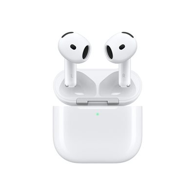 Apple AirPods 4 -nappikuulokkeet aktiivisella melunvaimennuksella, 4.gen, valkoinen