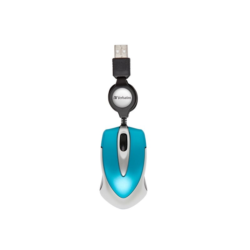 Verbatim Optinen langallinen matkahiiri, USB-A, sininen