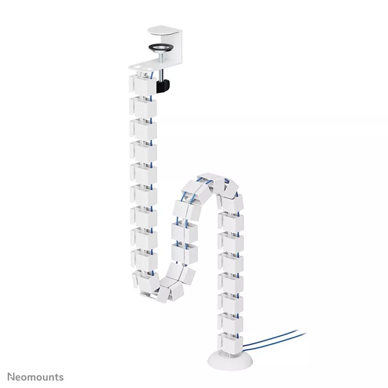 Neomounts Cable Spine, kaapelirunko puristinkiinnityksellä, 135cm, valkoinen