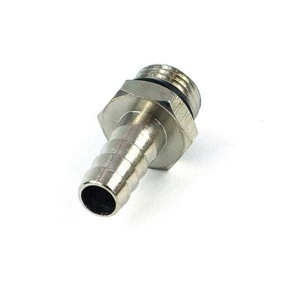 N/A 8mm karaliitin, suora, G1/4, hopea