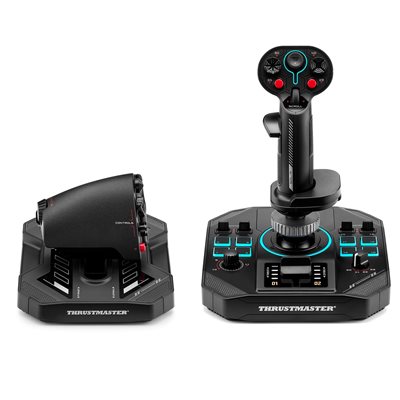 ThrustMaster SOL-R 4 HOTAS lento-ohjaimet PC:lle, musta