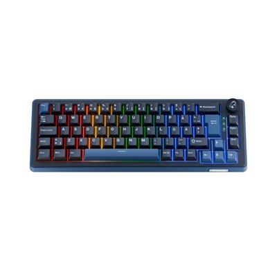Ducky OK-M-65, mekaaninen näppäimistö, 65% Wine Red Switch, musta / sininen