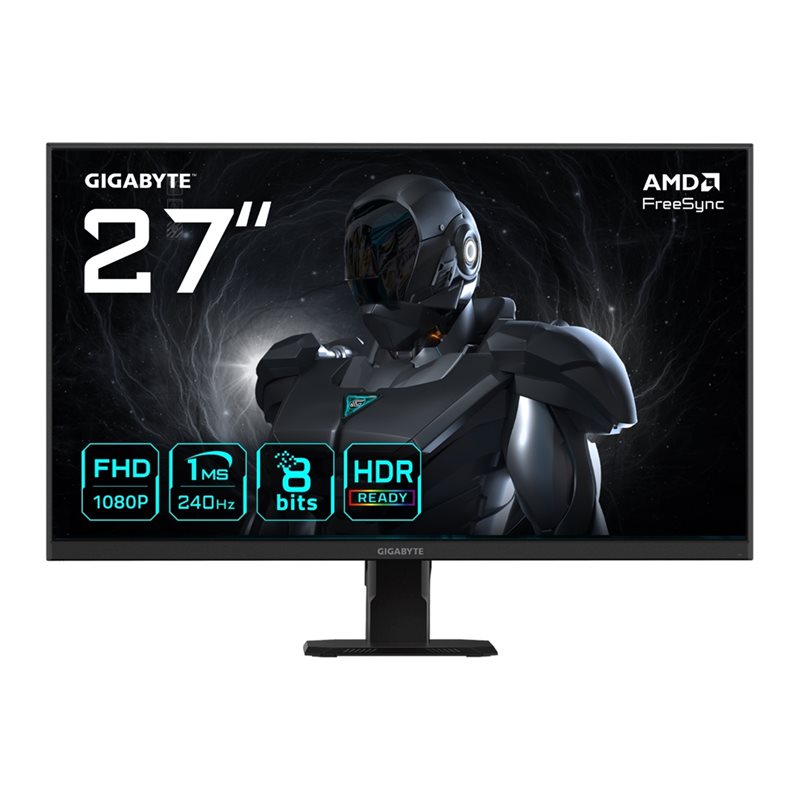 Gigabyte 27" GS27F2, 240Hz Full HD -pelimonitori, musta
