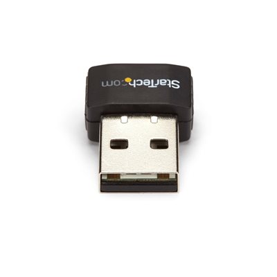 StarTech.com Dual-band AC600 Wi-Fi 5 -sovitin, 802.11ac, USB-A, musta
