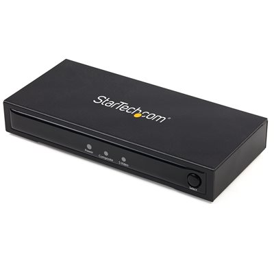 StarTech.com S-Video/Composite to HDMI Converter with Audio -skaalausmuunnin, musta
