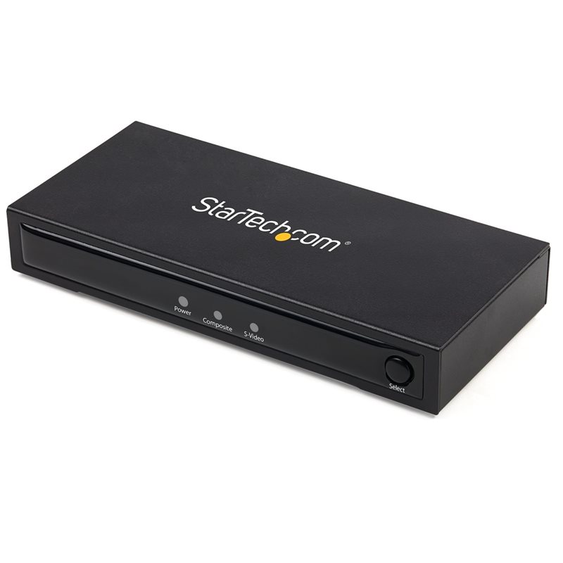 StarTech.com S-Video/Composite to HDMI Converter with Audio -skaalausmuunnin, musta