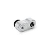 Alphacool Apex Grip Offset, 27mm, 2x 90°, OT/IT, G1/4, kierrettävä, kromi