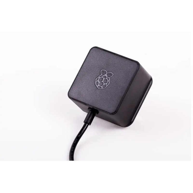 Raspberry Pi 15W USB-C -virtalähde Raspberry Pi 4:lle ja 400:lle, musta