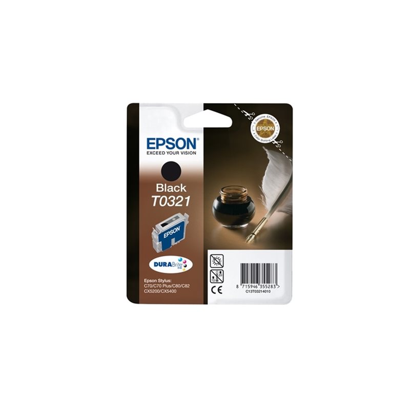 Epson T0321, Musta, Mustepatruuna