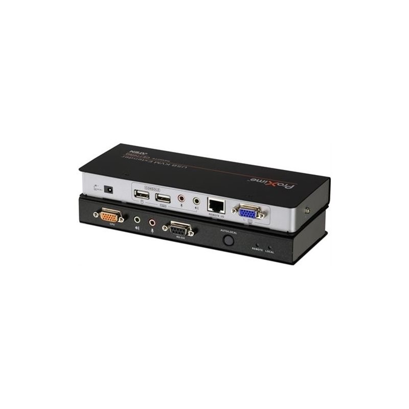 Aten CE770, USB VGA/Audio Cat 5 KVM-järjestelmänjatke, musta/hopea